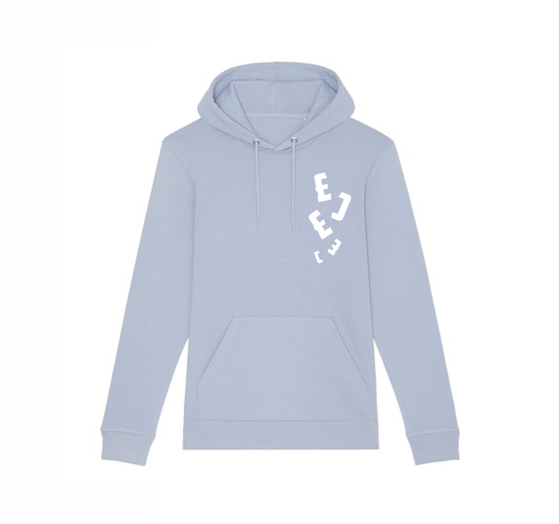 Serene Blue Displacement Hoodie