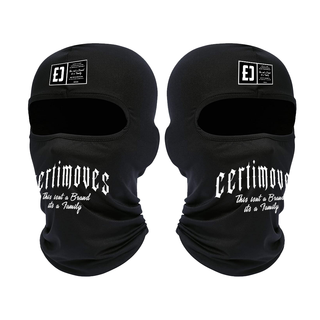 Black "Familia" Ski Mask